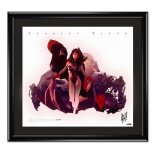 Adam Hughes Marvel Scarlet Witch Signed Lithograph - Framed