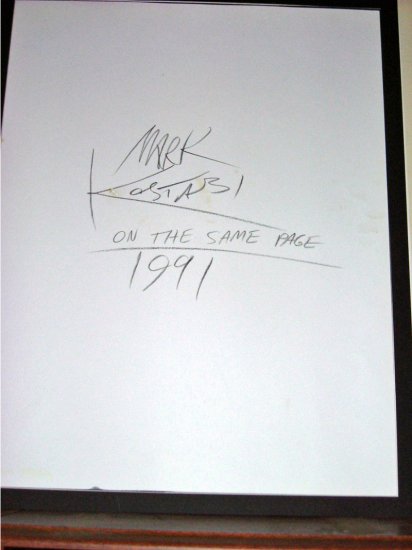 Mark Kostabi On the Same Page 1991 - Click Image to Close