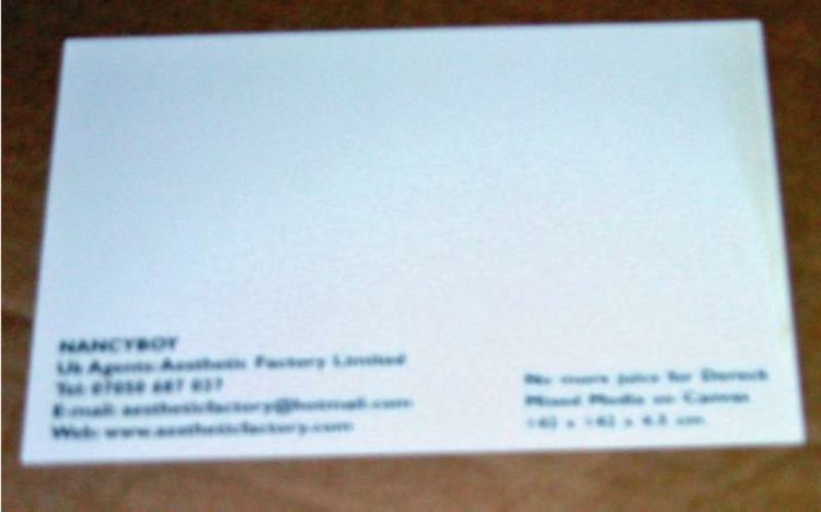 Nancyboy Stuart Semple Promo Postcard No More Juice - Click Image to Close