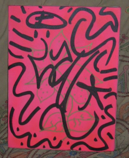 LA II Angel Ortiz Untitled 2000 Graffiti Art Painting - Click Image to Close