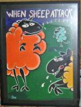 Shano When Sheep Attack Painting