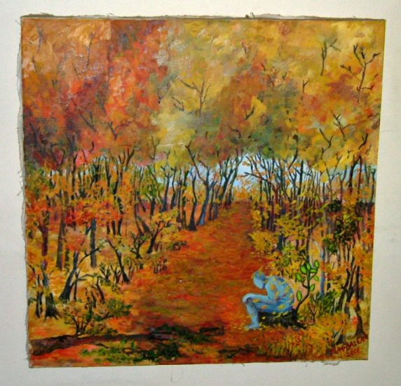 Romanian Artist Magdalena Soltuz Autumn Dream Painting - Click Image to Close