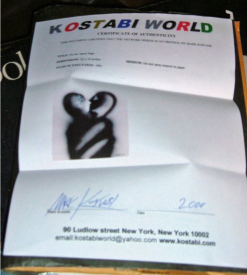 Mark Kostabi On the Same Page 1991 - Click Image to Close