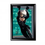 Adam Hughes Marvel Black Cat Signed Glicee - Framed
